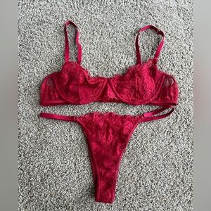 Women’s Red Lingerie Set (Size M)
